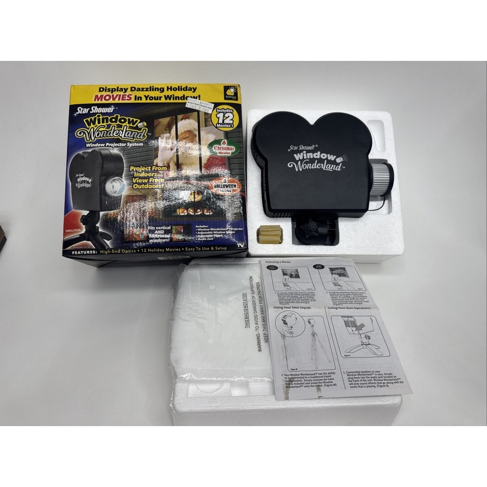 Star Shower Window Wonderland Projector System Halloween and Christmas